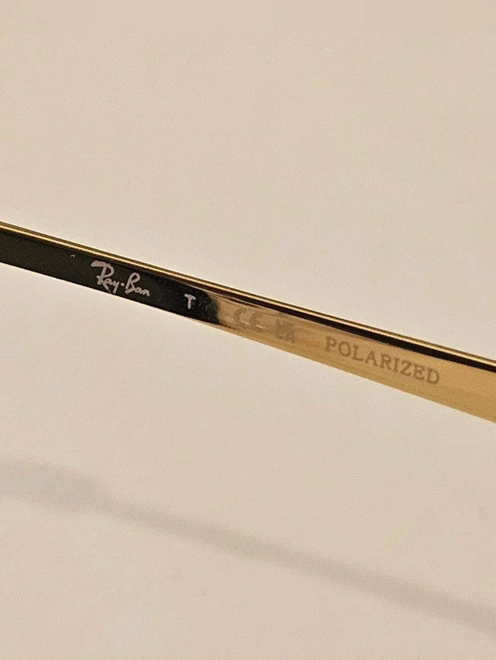 RAY-BAN RB 4451 6306/58 53-20 145 P Black & Gold Sunglasses Polarized Lenses